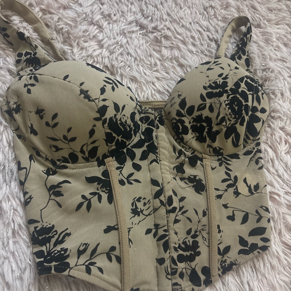 Floral Bustier Top